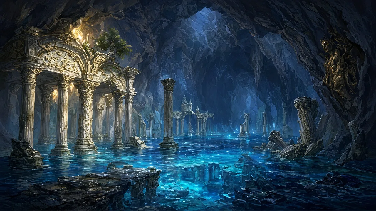 Original painted artwork evoking Blackfathom Deeps