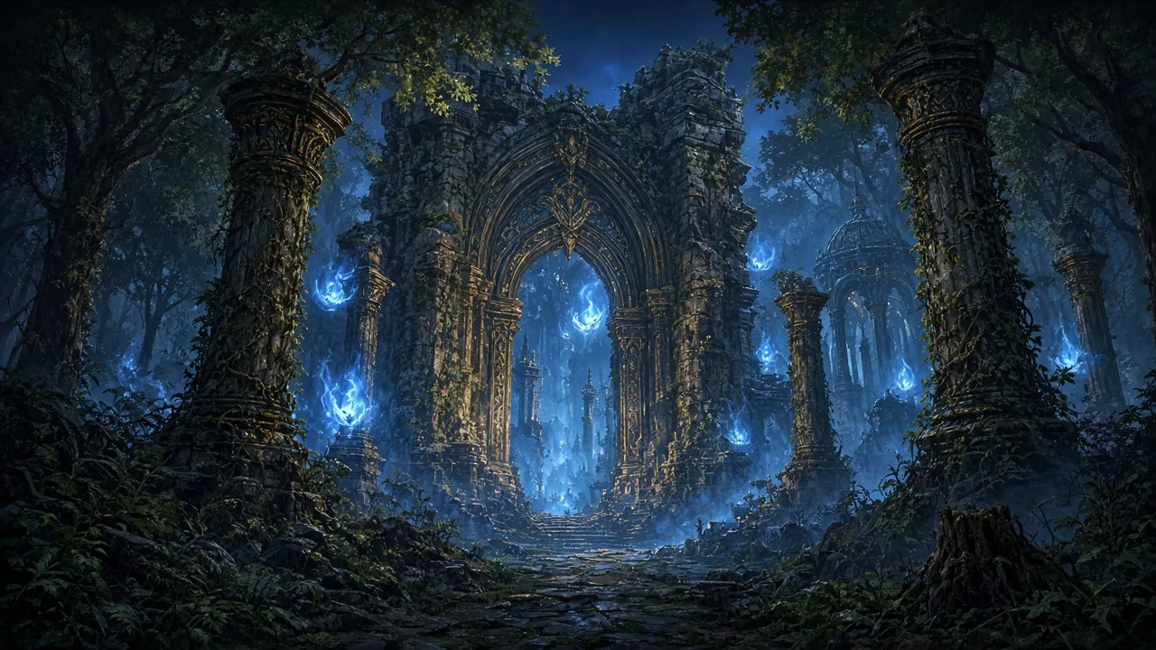 Original painted artwork evoking Dire Maul