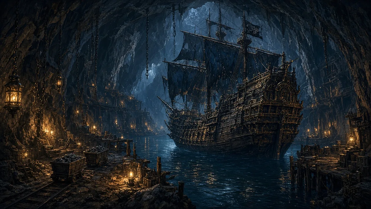 Original painted artwork evoking The Deadmines