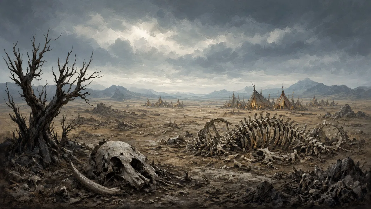 Original painted artwork evoking Desolace