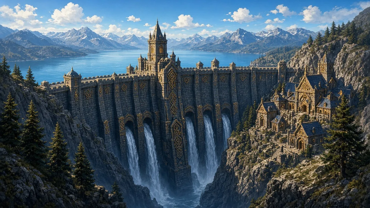 Original painted artwork evoking Loch Modan