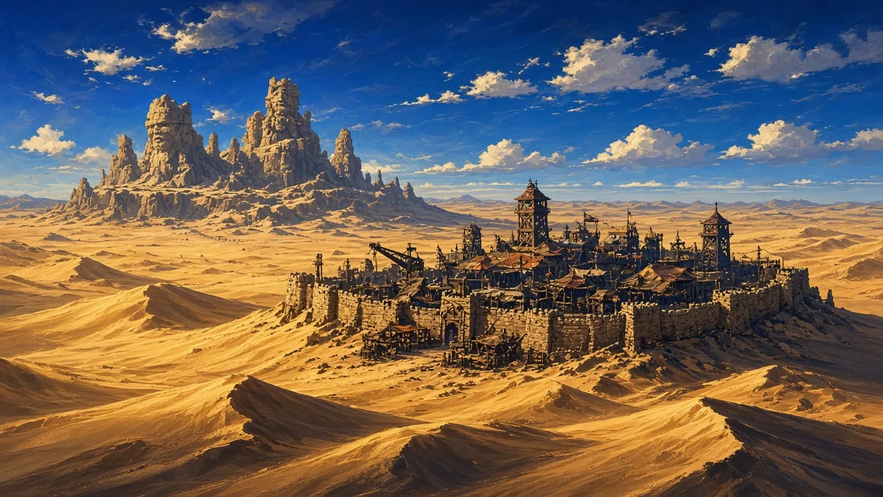 Original painted artwork evoking Tanaris