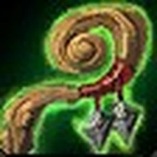 Gnarled Hermit's Staff, official Blizzard item icon