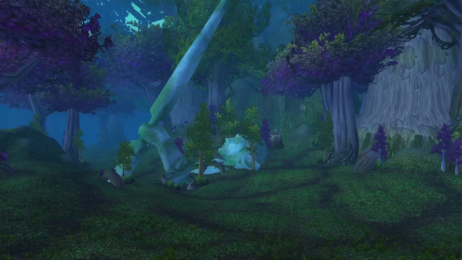 Ashenvale: blue-green forest