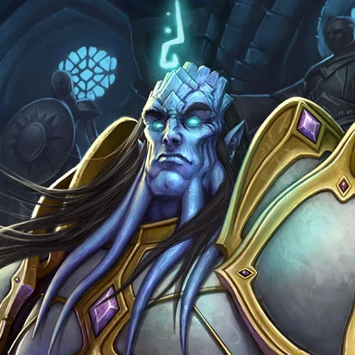 Class card art: blue-skinned elf (modern World of Warcraft art, not a Forever screenshot)