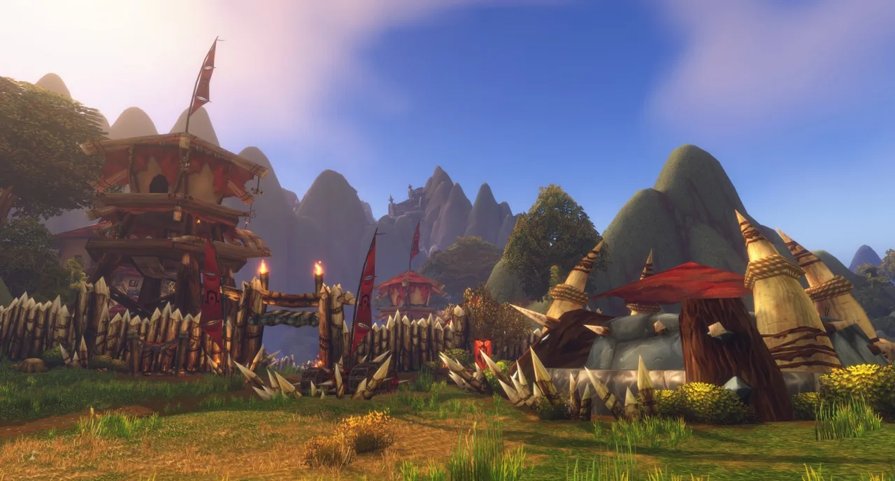 Horde outpost with red-roofed hut