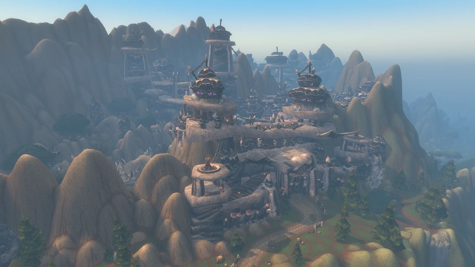 Mountain-top temple complex