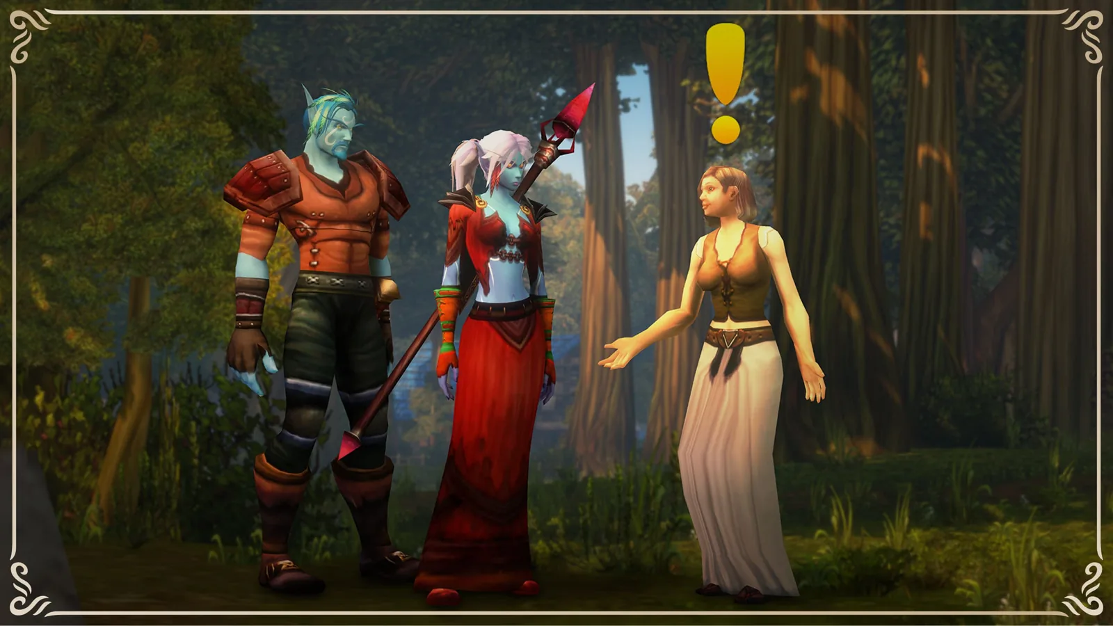 Quest-giver characters with exclamation mark