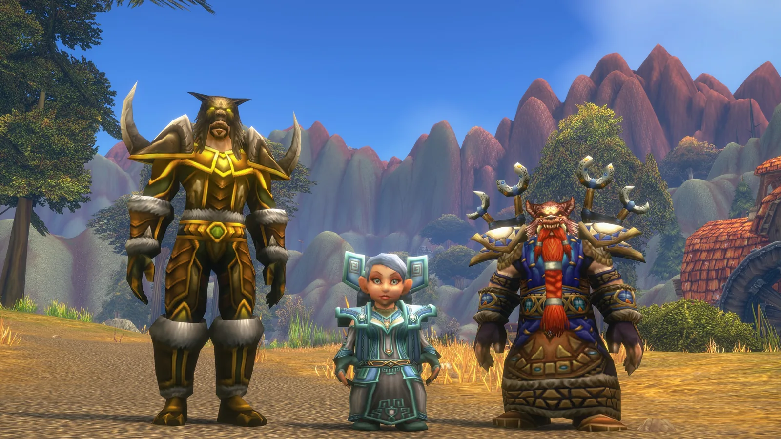 Three player characters