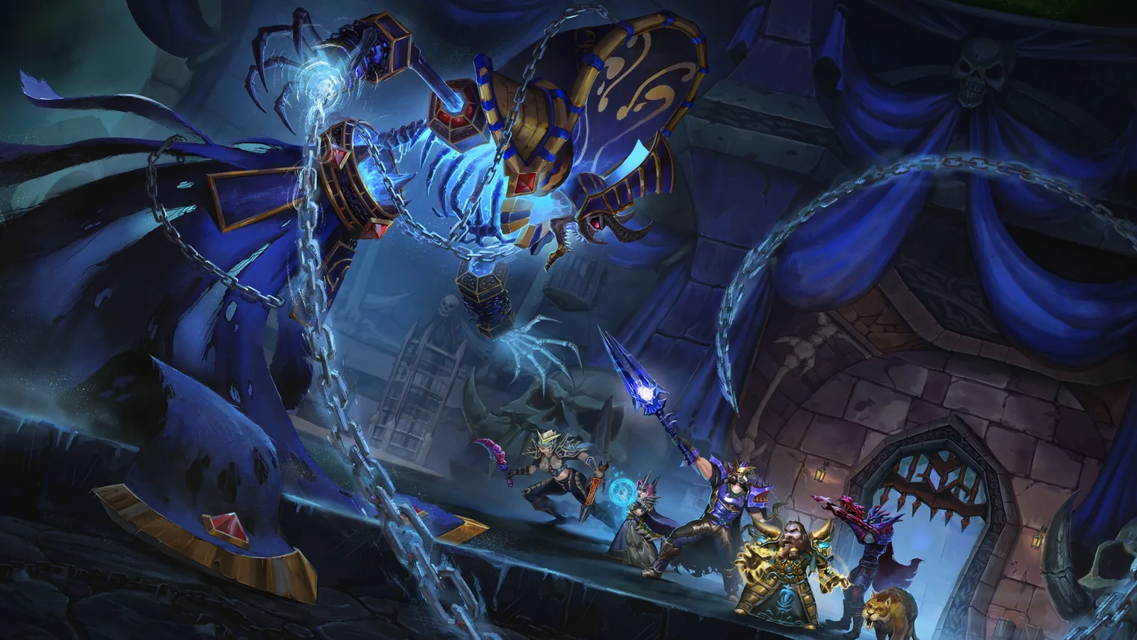 Painted key art for Naxxramas / Shadow of the Necropolis