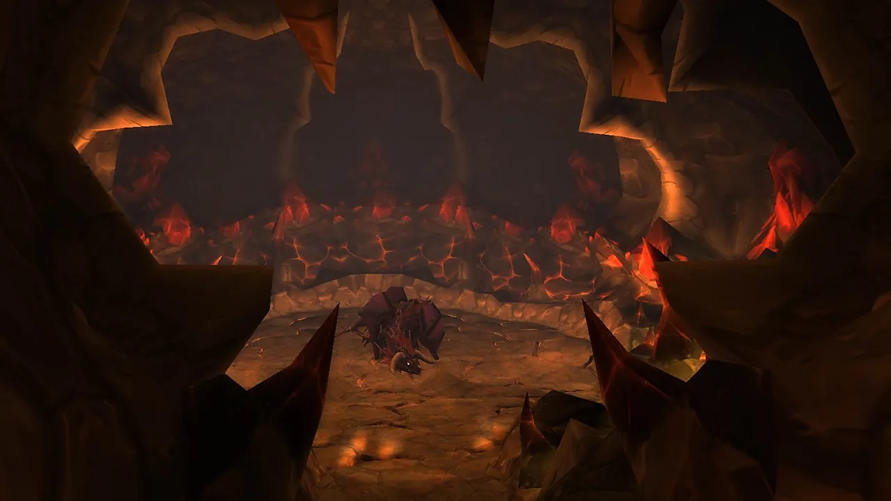 Onyxia's Lair fiery cave