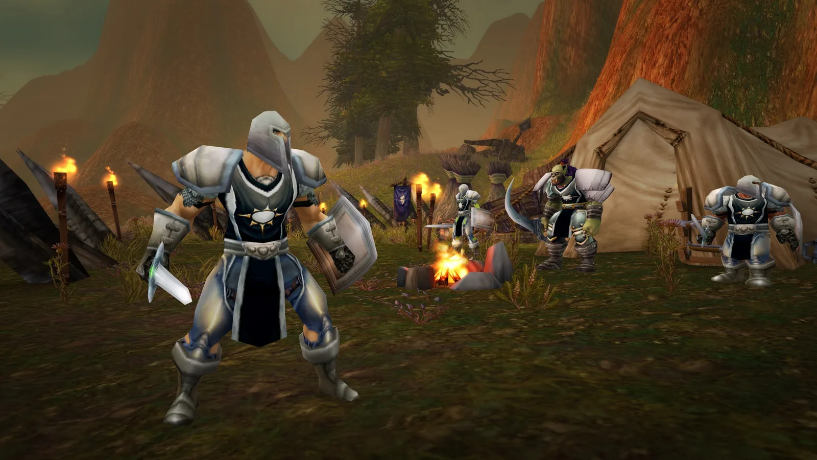 Argent Dawn crusader fighting undead