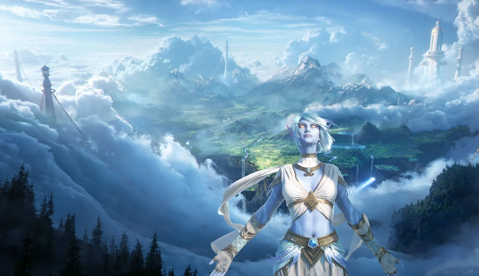 Skyborne portrait