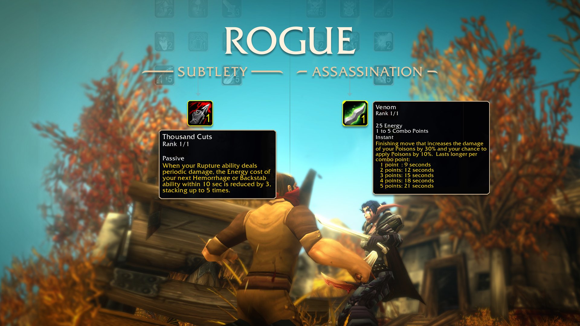 Rogue capstone talents preview: Thousand Cuts (Subtlety) and the Assassination capstone