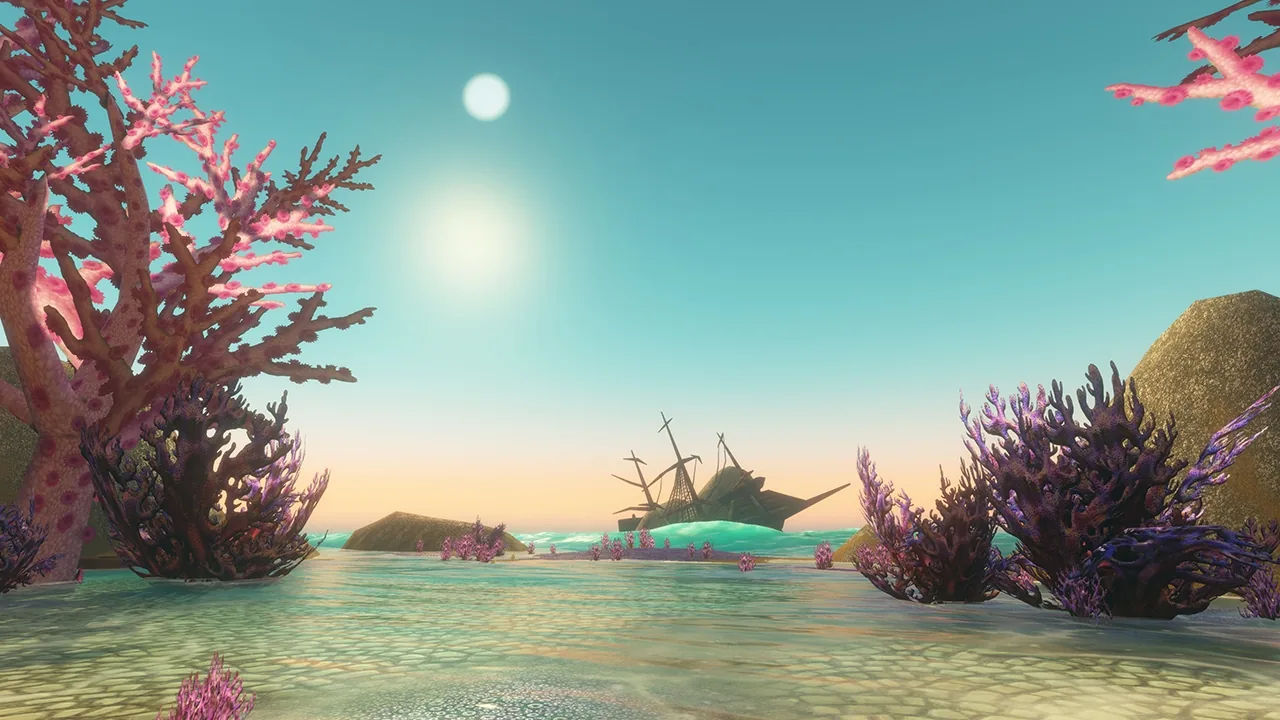 The Drowned City: coral shore