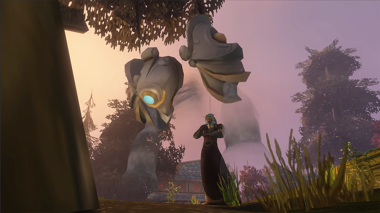 Robed statue in Zephras woods