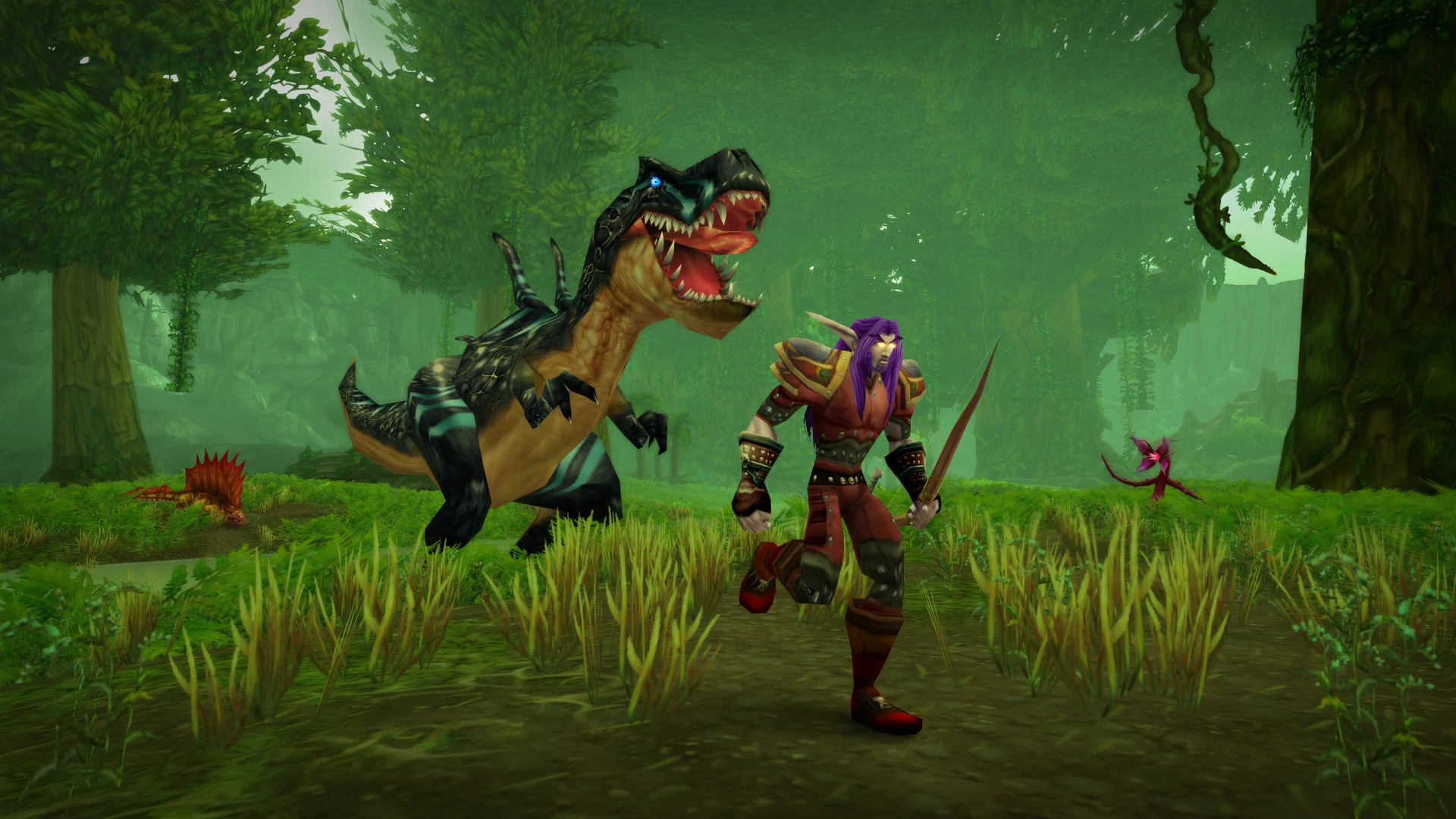 Un'Goro Crater: hunter and devilsaur